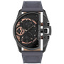 Men's Daintree Gray Leather Strap Watch, 48x56mm