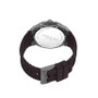 Men's Modern Classic Brown Silicone Strap Watch 43.5mm