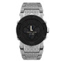 Men's Luxury Phantom Silver-Tone Stainless Steel Bracelet Watch, 42mm