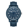 Men's Quartz Driscoll Ocean Plastic Dark Blue Genuine Leather Watch 46mm