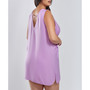 Plus Size Peyton Satin Sleeveless Nightgown with Pockets
