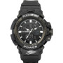Men's Combat Black Silicone Strap Watch 50mm