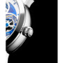Men's Blue Leather Strap Watch 54mm