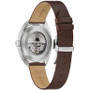 Men's Frank Sinatra Automatic Brown Leather Strap Watch 39mm