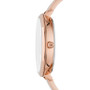Women's Charley Three-Hand Rose Gold-Tone Alloy Half Bangle Watch 38mm