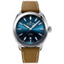 Men's Swiss Alpiner Brown Leather Strap Watch 42mm