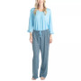 Plus Size 3/4 Sleeve Top & Boot-Cut Pajama Pants Set