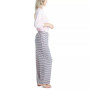Plus Size 3/4 Sleeve Top & Boot-Cut Pajama Pants Set