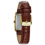 Women's Brown Leather Strap Watch 21x33mm