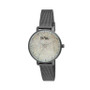 Women's Black Alloy Bracelet Glitter Dial Mesh Watch, 32mm