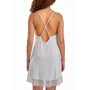 Cecily Elegant Plus Size White Lace and Mesh Chemise