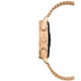 Unisex CZ Smart Wear OS Rose Gold-Tone Stainless Steel Mesh Bracelet Smart Watch 41mm