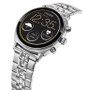 Unisex CZ Smart Wear OS Stainless Steel Bracelet Smart Watch 41mm
