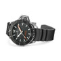 Men's Swiss Automatic Khaki Navy Frogman Black Rubber Strap Watch 46mm