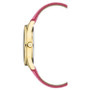 Women's Hot Pink Grain Pattern Leather Strap Watch, 36mm