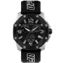 UFC Men's Quartz Icon Silicone Black Watch, 45mm