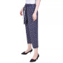 Petite Cropped Pull On Pants with Sash