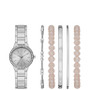 Women's Silver Bracelet Watch Gift Set, 30mm
