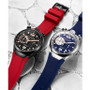 Men's Quartz Red High Grade Rubber Silicone Strap Watch 42mm