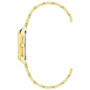 Women's Three Hand Quartz Gold-Tone Alloy Link Bracelet Watch, 24mm