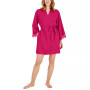 Women's Lace-Trim Satin Robe, Created for Macy's