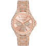 Women's Camille Multifunction Rose Gold-Tone Stainless Steel Pave Bracelet Watch 42mm