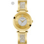 Women's Gold-Tone Stainless Steel & Cubic Zirconia Crystal Bangle Bracelet Watch 36mm