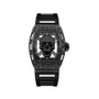 Men's Matte Black Plastic Strap Watch 42mm