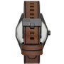 Men's Scraper Quartz Three Hand Brown Leather Watch 44mm