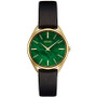 Women's Essentials Black Leather Strap Watch 32mm