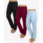 Women's Loose Fit Classic Lounge Pants, Pack of 3