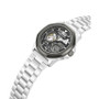 Men's Automatic Silver-Tone Stainless Steel Watch 45mm
