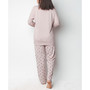 Mood Pajama Soft Feather Long- Sleeve Pajama Set
