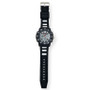 U.S. Polo Association Men's Black and Silver Strap Watch