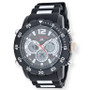 U.S. Polo Association Men's Black and Silver Strap Watch