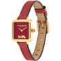 Women's Cass Signature Horse and Carriage Red Leather Strap Watch, 22mm