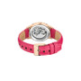 Women's Automatic Fushia Leather Strap Watch 36mm
