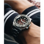 Men's Hull Diver Automatic Ombre Red with Silver-Tone Solid Stainless Steel Bracelet Watch 42mm