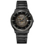 Men's Swiss Automatic Commander Gradient Black PVD Bracelet Watch 40mm