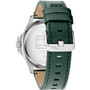 Men's Quartz Green Leather Strap Watch 46mm