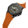 Men's Ana-digi Orange Silicon Strap Watch, 48mm