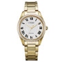 Eco-Drive Women's Arezzo Diamond Gold-Tone Stainless Steel Bracelet Watch 32mm