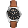 Men's Heritage Automatic Brown Leather Strap Watch 43mm