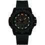 Men's Swiss Commando Raider Military GMT Green Rubber Strap Watch 46mm