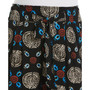 Plus Size Print Paper Bag Ankle Pants