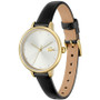 Women's Cannes Black Leather Strap Watch 34mm
