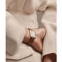 Women's Swiss Hampton Brown Leather Strap Watch 22x35mm