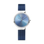 Women's Anniversary Blue Stainless Steel Mesh Strap Watch 31mm