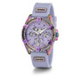 Women's Purple Glitz Silicone Multi-Function Strap Watch, 40mm