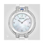 Women's Rubaiyat Diamond (1/3 ct. t.w.) Stainless Steel and White Ceramic Bracelet Watch 35mm